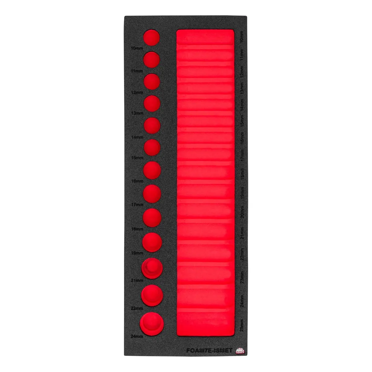 Foam Only - Impact Sockets Metric (Foam7e-Ismet Set) 1