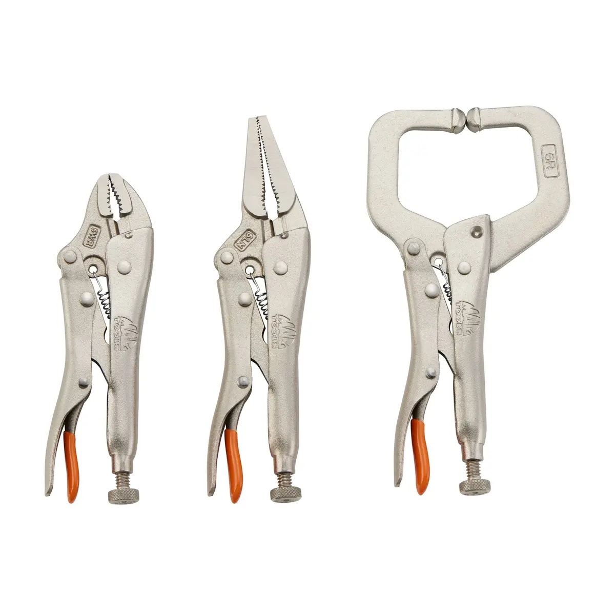 3-Pc. Trigger Release Locking Pliers Set (5-6") - Orange 1