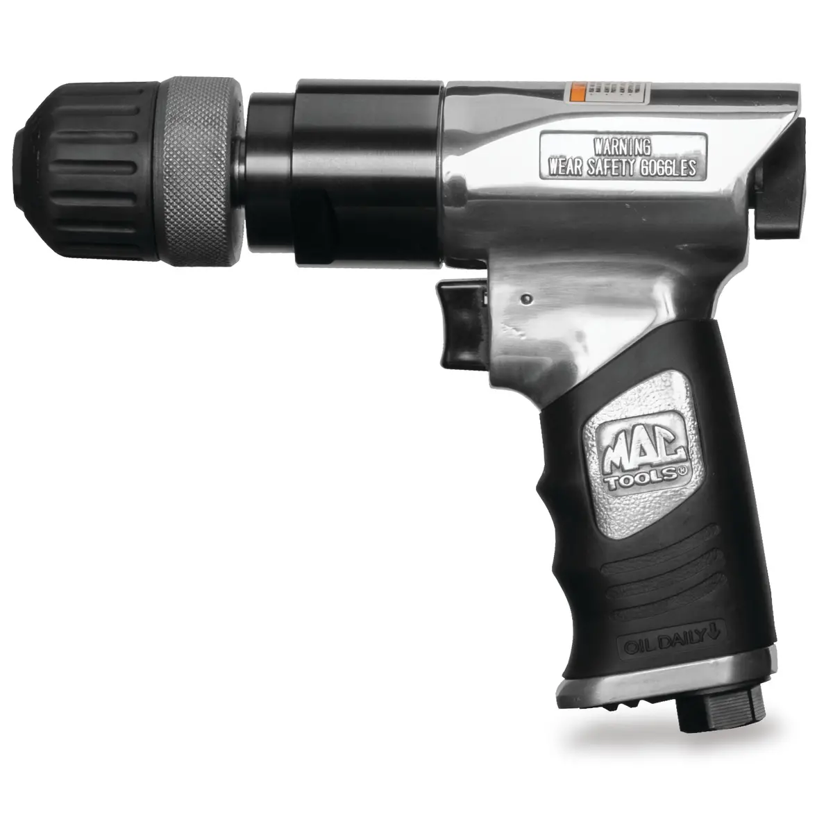 3/8" Reversible Aluminum Keyless-Chuck Air Drill 1
