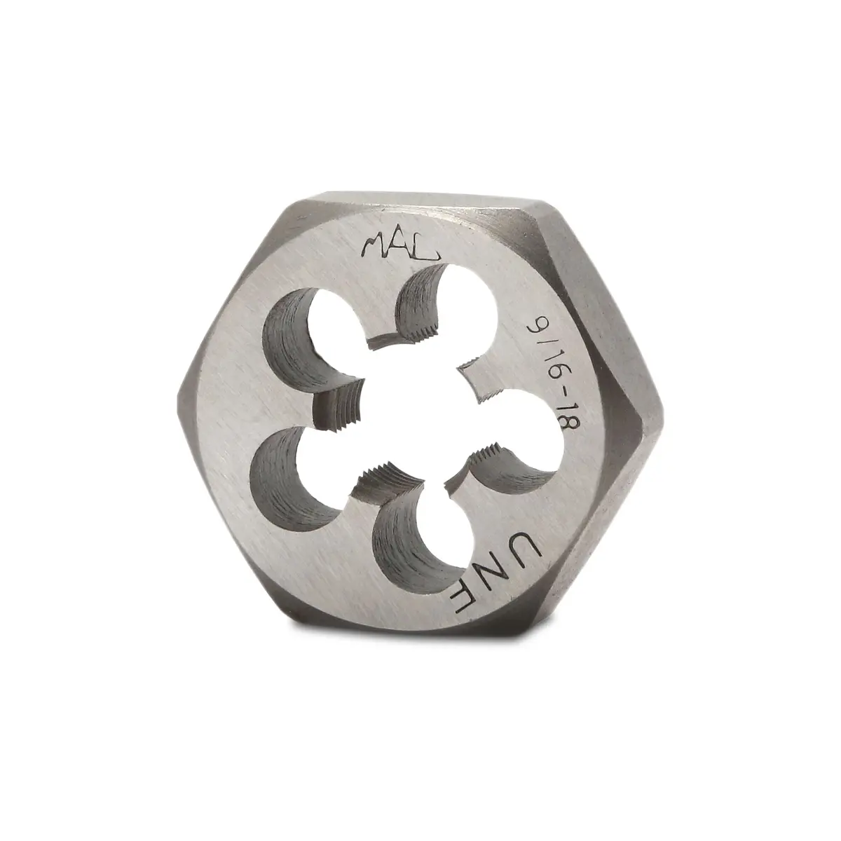 Sae Hexagonal Die 9/16"-18 Nf - 1/7/16" Shank 1