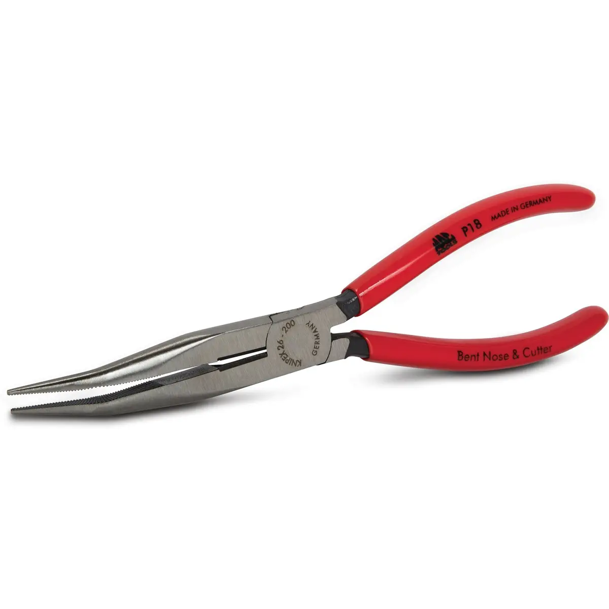 Bent Long-Nose Pliers With Cutter - 8" 1