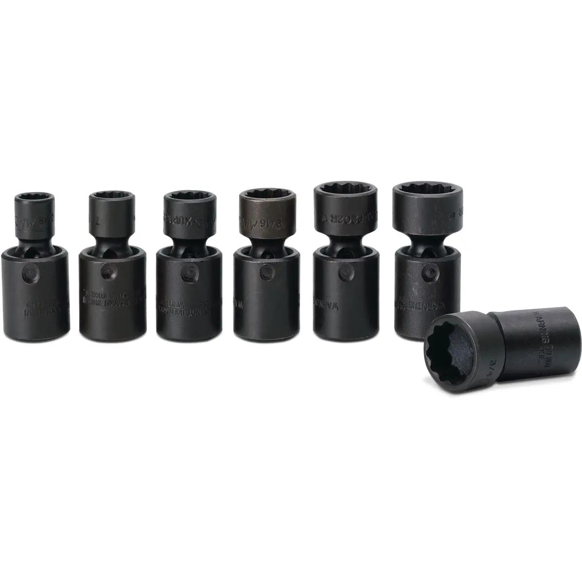 Socket Set, Universal Impact Universal Sae In Metal Tray 3/8" Drive - 7-Pc. 1