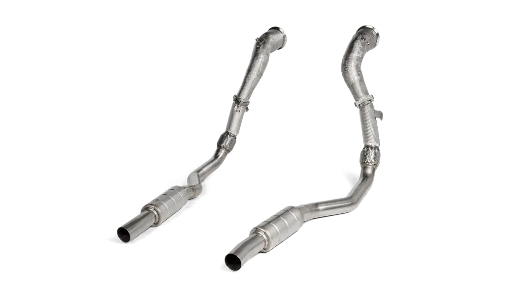 Akrapovič Stainless Steel Downpipe With Link Pipe – Designed For 2020 Audi Rs6 Avant C8 (Excludes L-Au/Ss/6 Models) 1