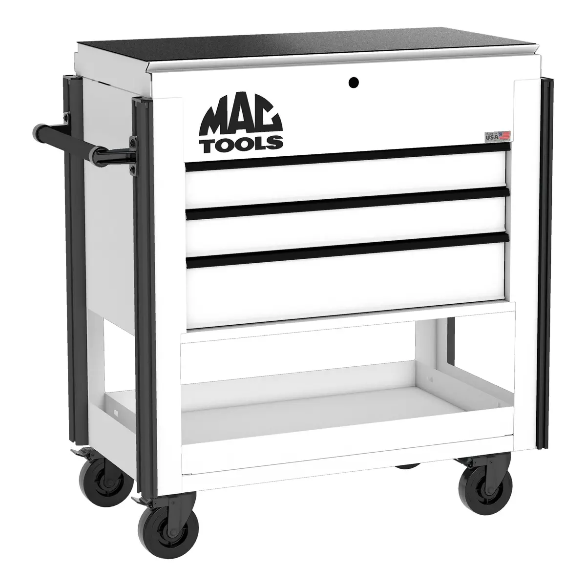 5-Drawer Utility Cart W/ Full Lid - Titanium White 1