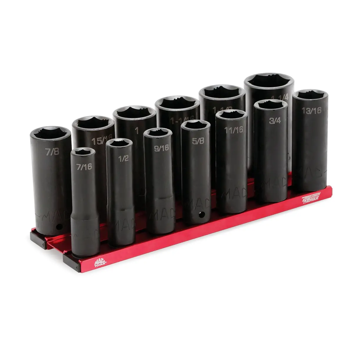 13-Pc. 1/2" Drive Sae Deep Impact Socket Set - 6-Pt. 1