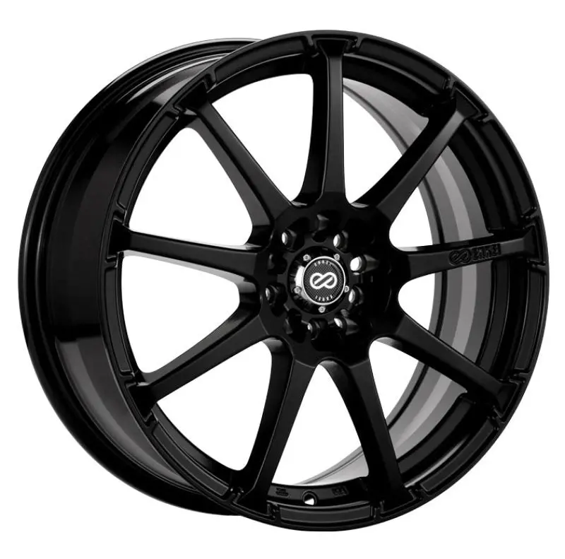 Enkei Edr9 Alloy Wheel – 17X7", 5X100/114.3, +45Mm Offset, 72.6Mm Bore, Gloss Black 1