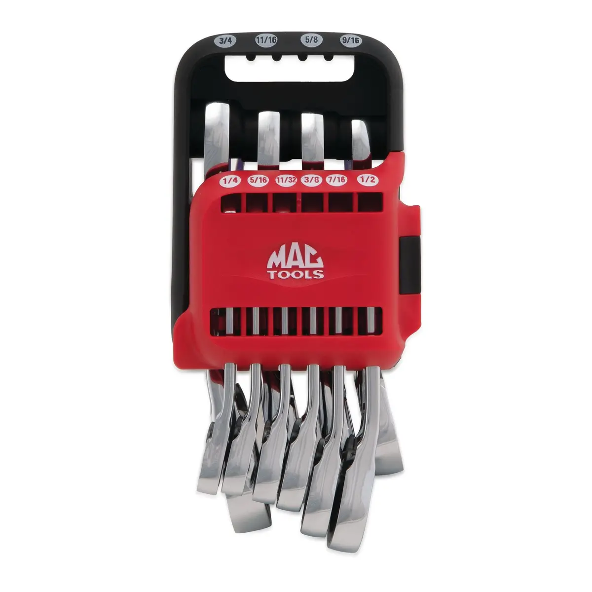 10-Pc. Sae Stubby Reversible Ratcheting Wrench Set - 12-Pt. 1