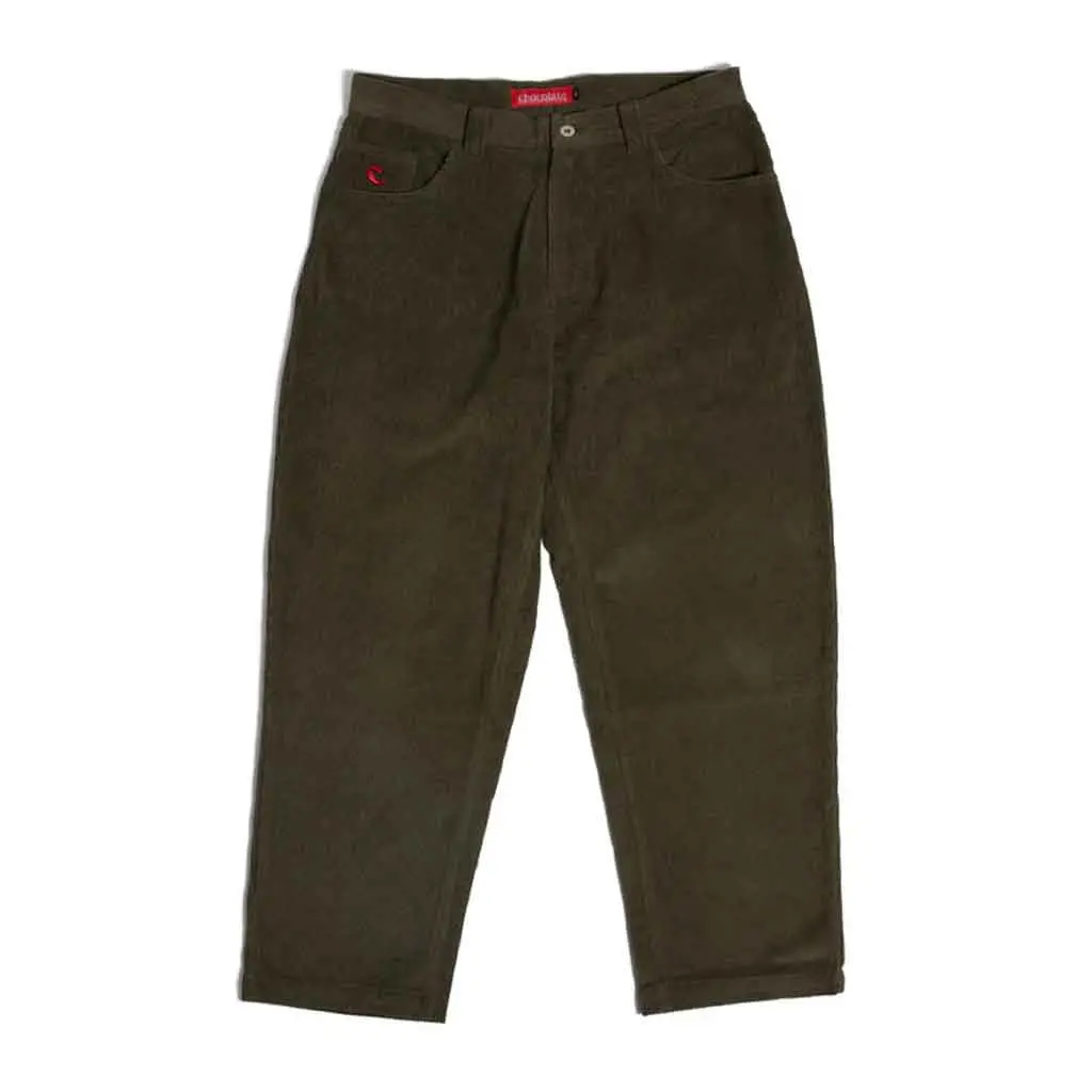 Chocolate Cord Pant - Olive 1