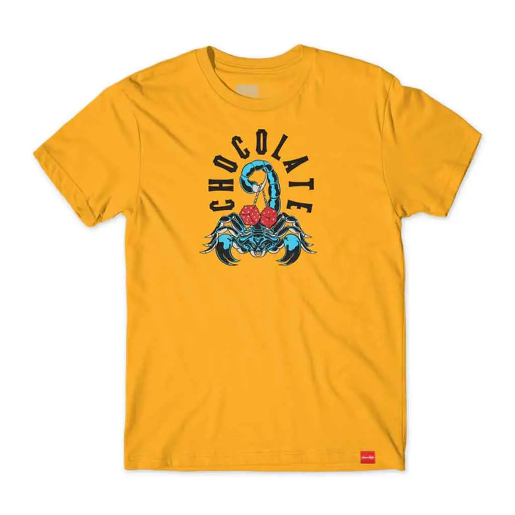 Chocolate Youth Scorpion Dice Tee - Gold 1