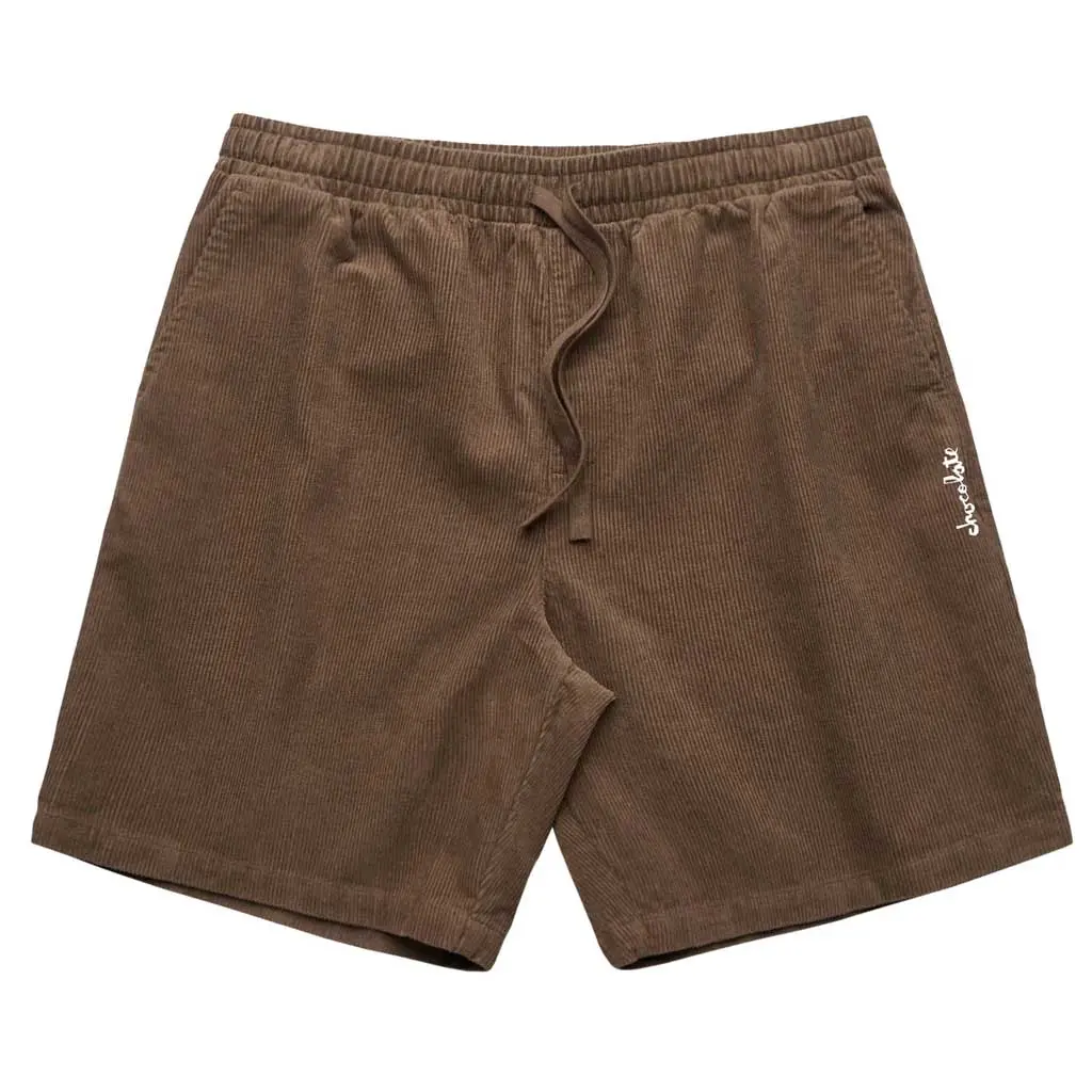Chocolate Cord Shorts - Brown 1