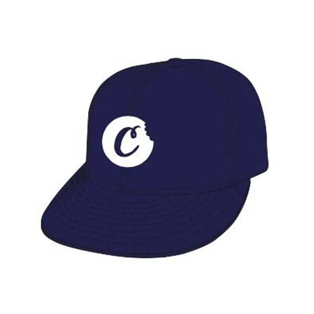 Cookies C-Bite Twill Snapback Cap - Navy/White 1