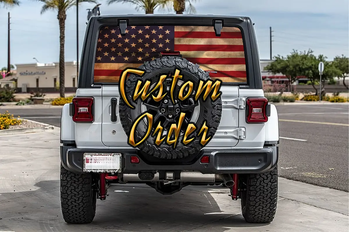 Custom Rear Window See Through Graphic. 1