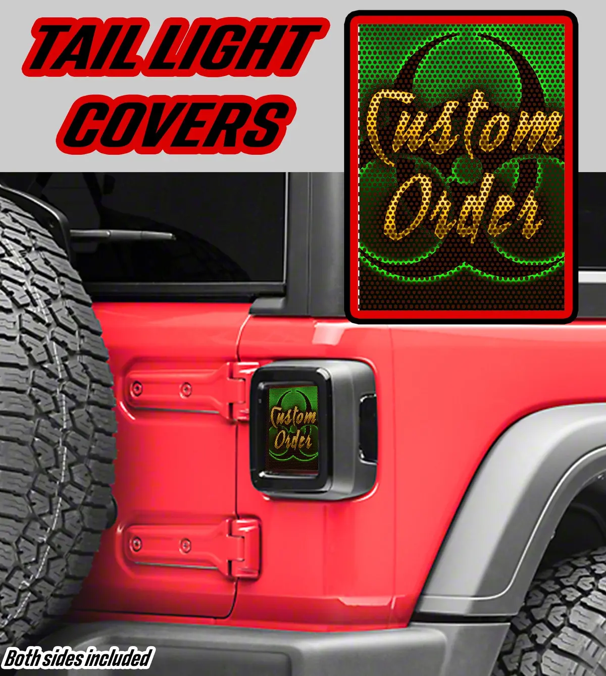 Custom Design Taillight Cover Decal 1