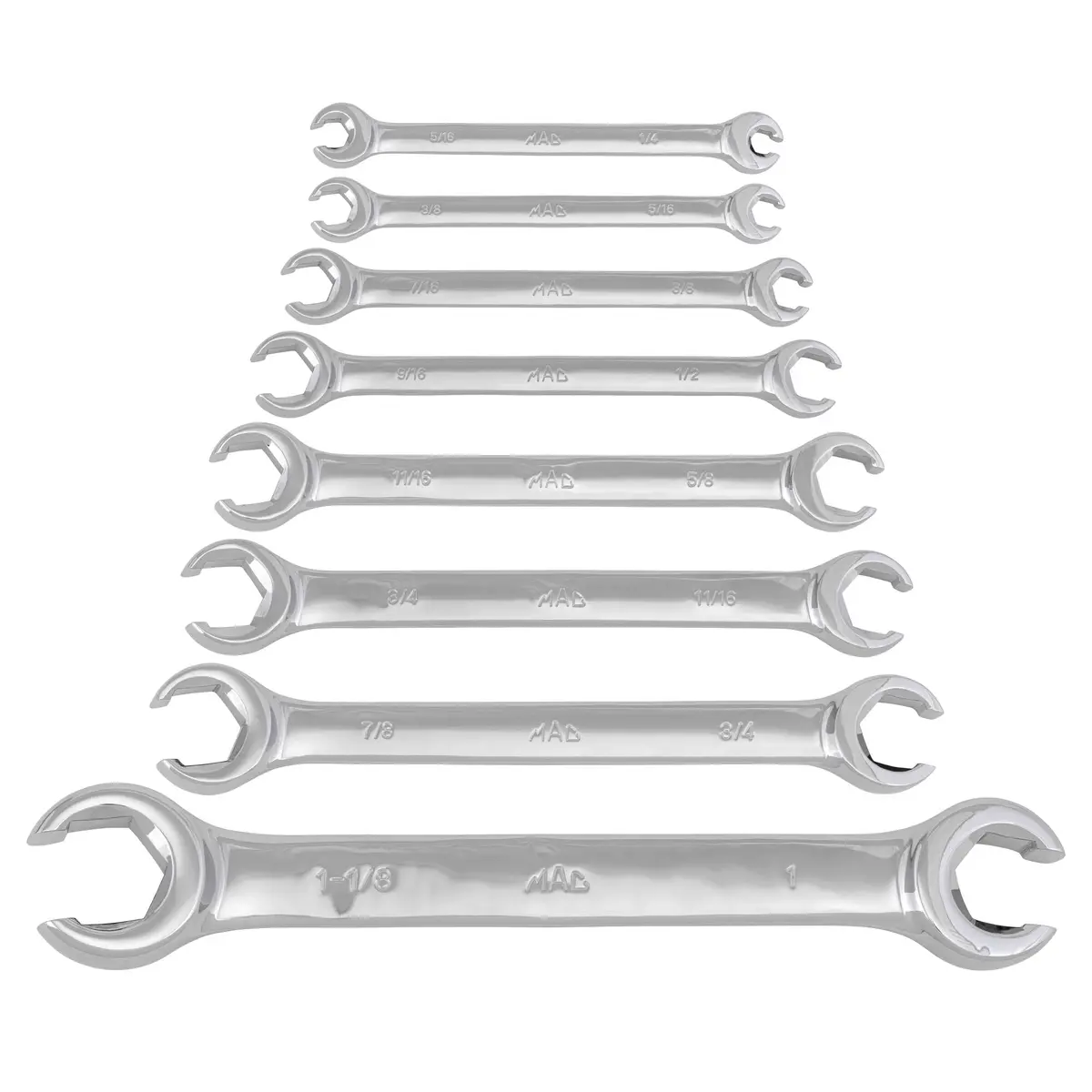 8-Pc. Sae Flare Nut Wrench Set 1