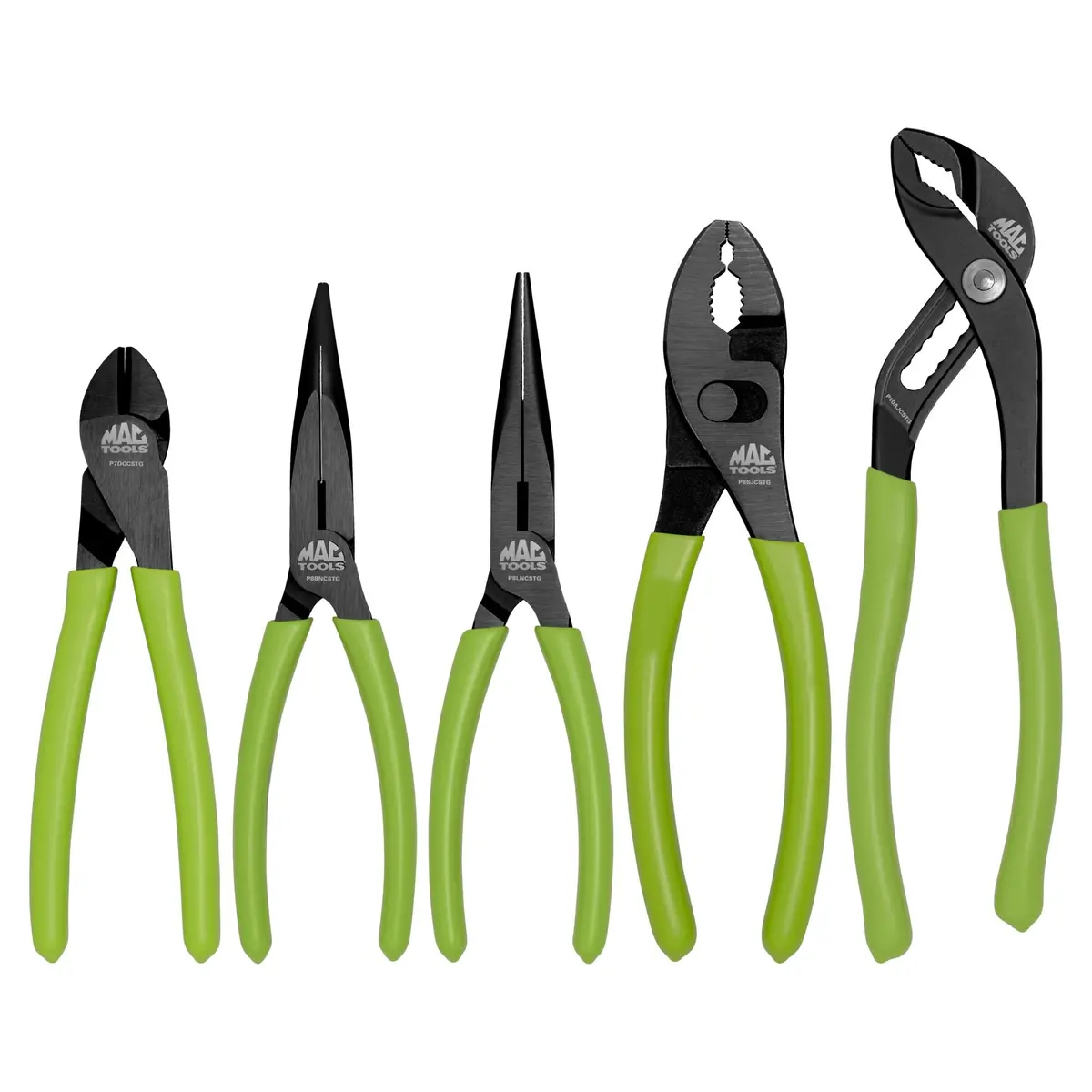 5-Pc. Combo C.S.T. Pliers Set - Green 1