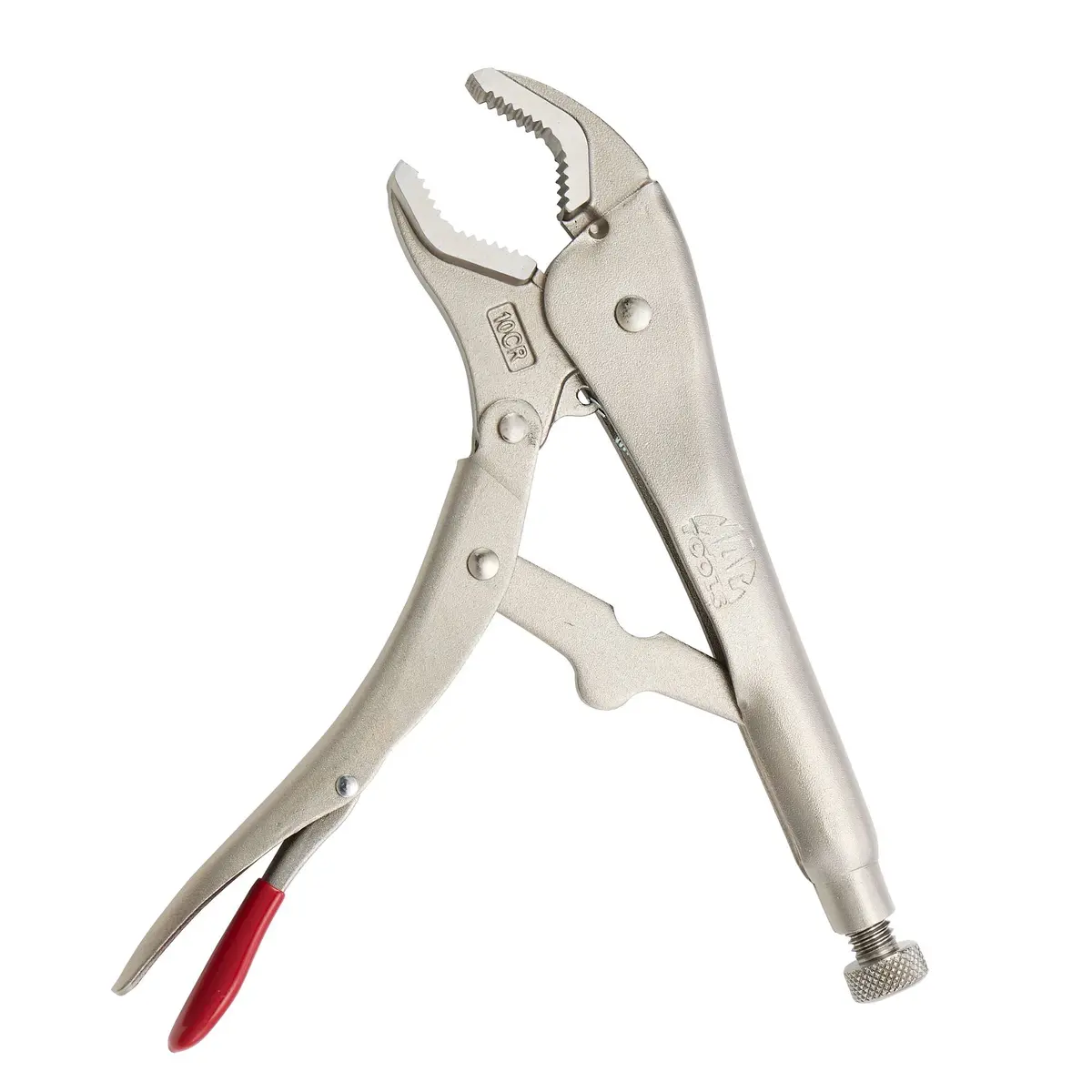 10" Curved Jaw Trigger Release Locking Pliers - Red 1