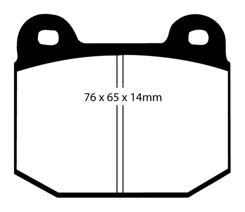 Ebc Redstuff Rear Brake Pads For 1999–2003 Mitsubishi Lancer Evolution 2.0L Turbo 1