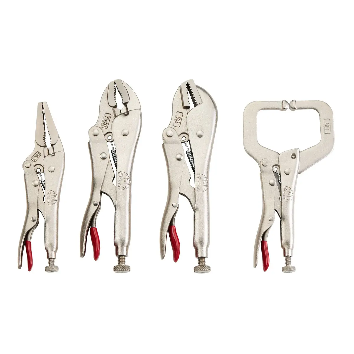 4-Pc. Trigger Release Locking Pliers Set - Red 1