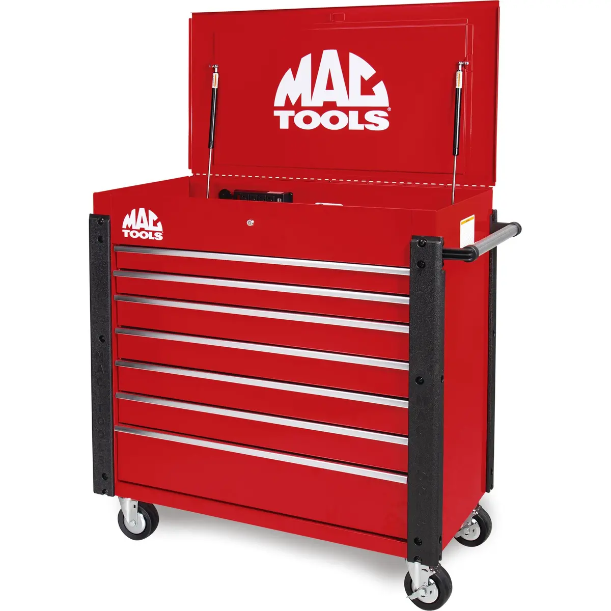 7-Drawer Utility Cart - Firebrick Red 1