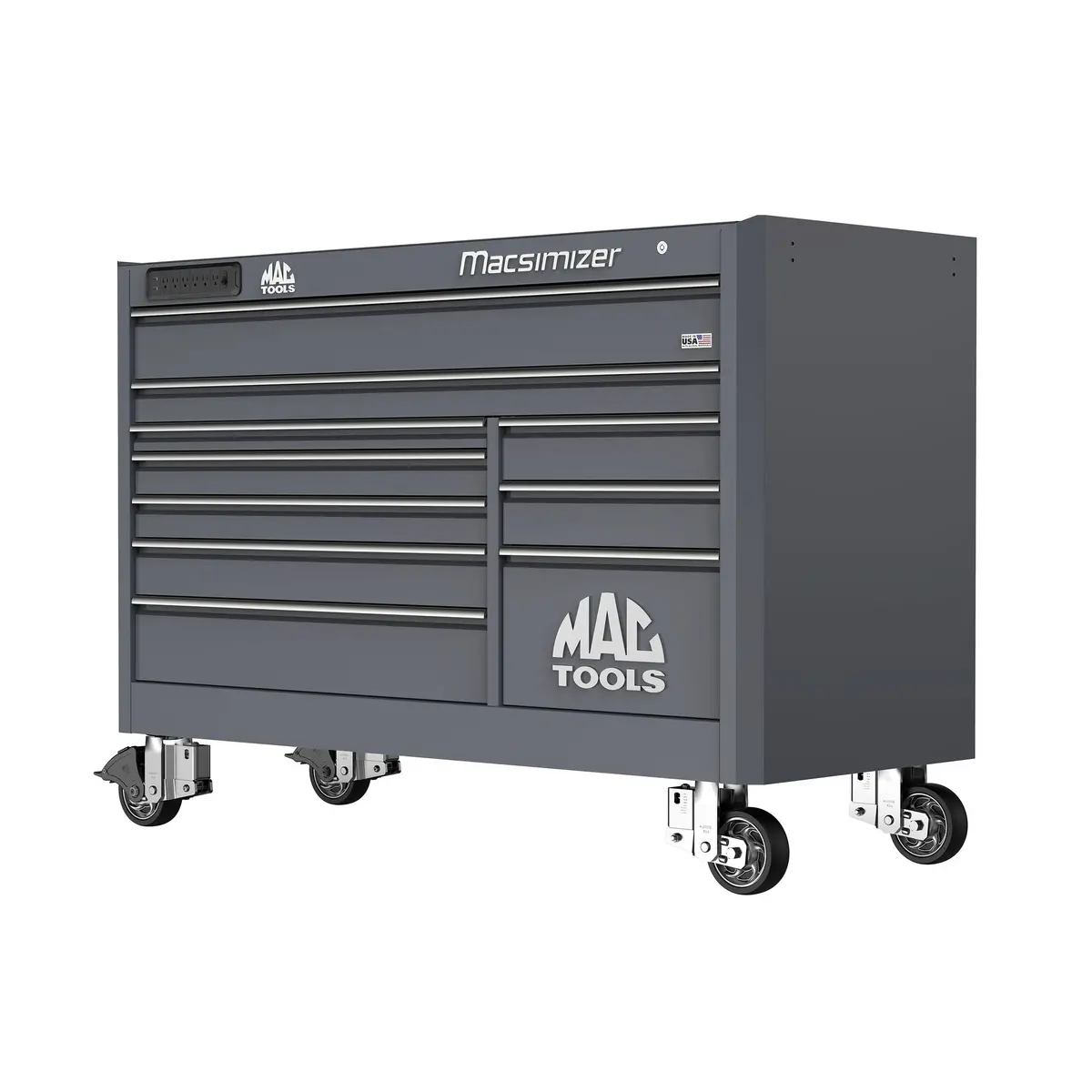 Macsimizer® 10-Drawer Workstation - Carbon Gray 1