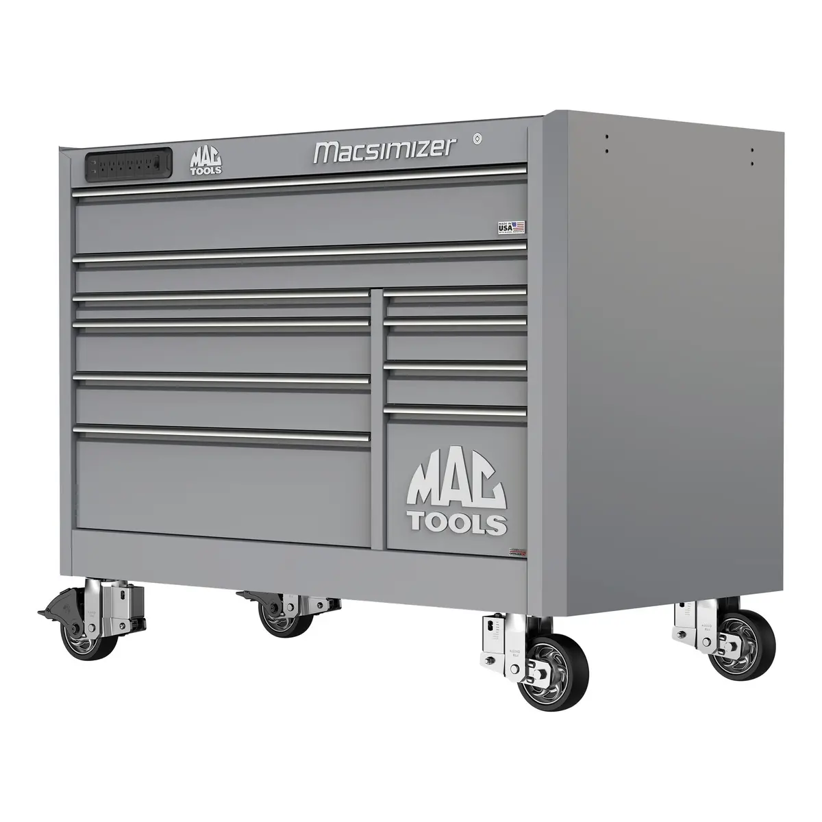 Macsimizer® 10-Drawer Workstation - Mica Gray 1