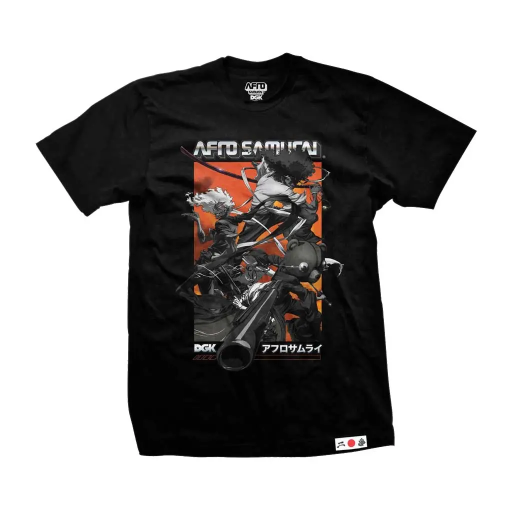 Dgk X Afro Samurai Collage Tee - Black 1