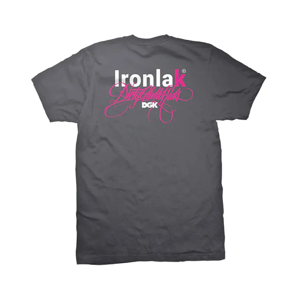 Dgk X Ironlak Yard S/S Tee - Charcoal 1