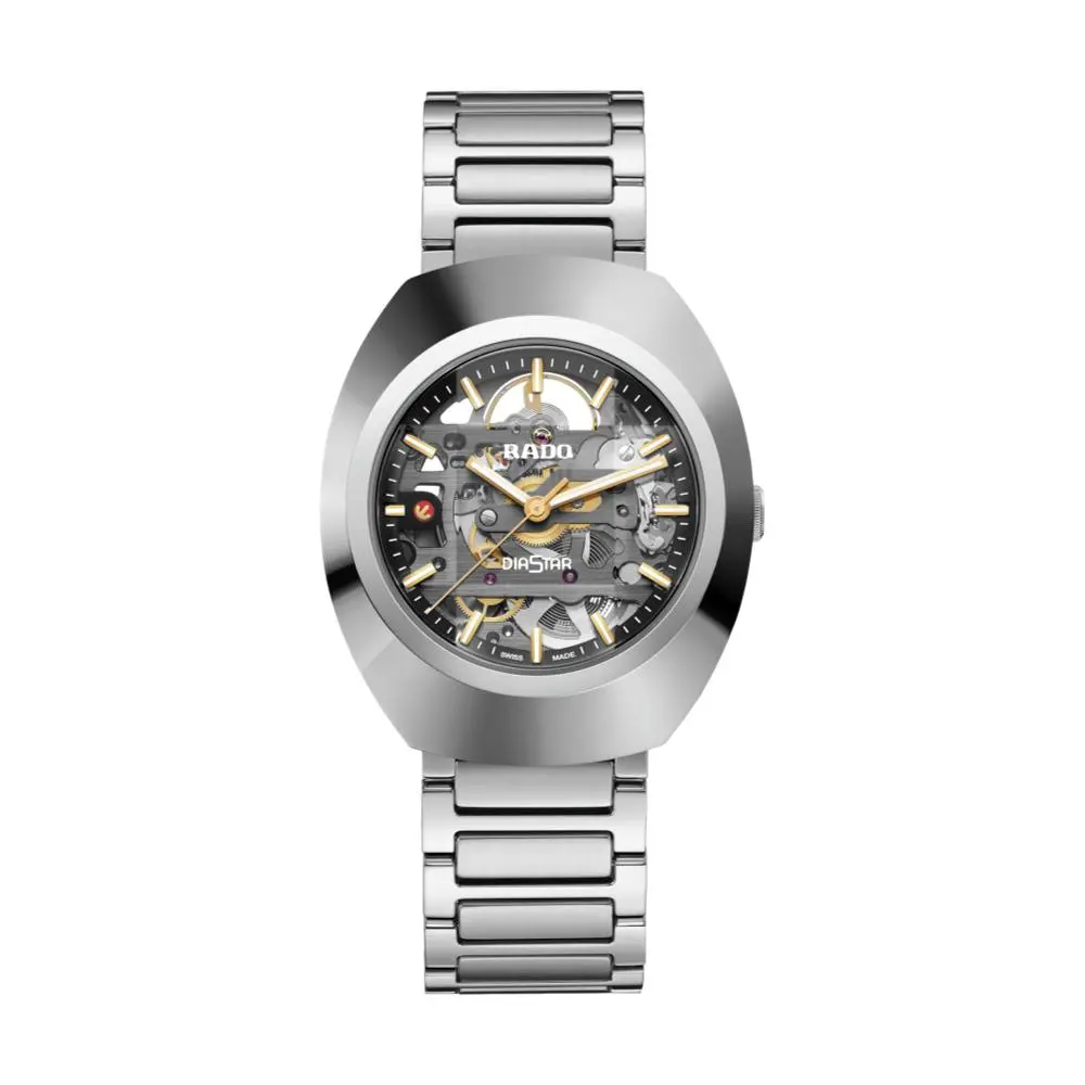 Diastar Original Skeleton 38Mm - Silver On Bracelet 1