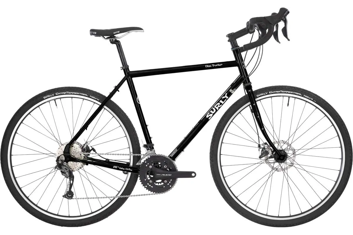Surly Disc Trucker Bike - 26", Steel, Hi-Viz Black, 50Cm 1