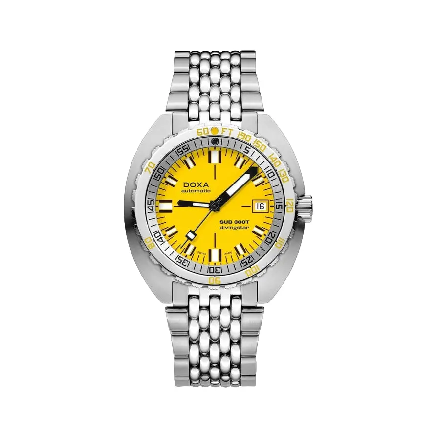 Sub 300T Divingstar 42.5Mm - Yellow On Bracelet 1