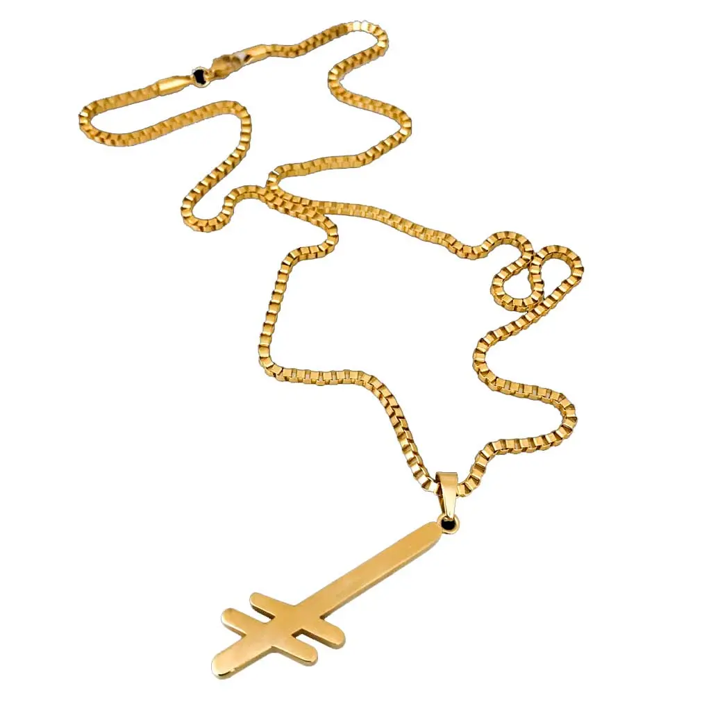 Deathwish Gang Logo Gold Necklace 1