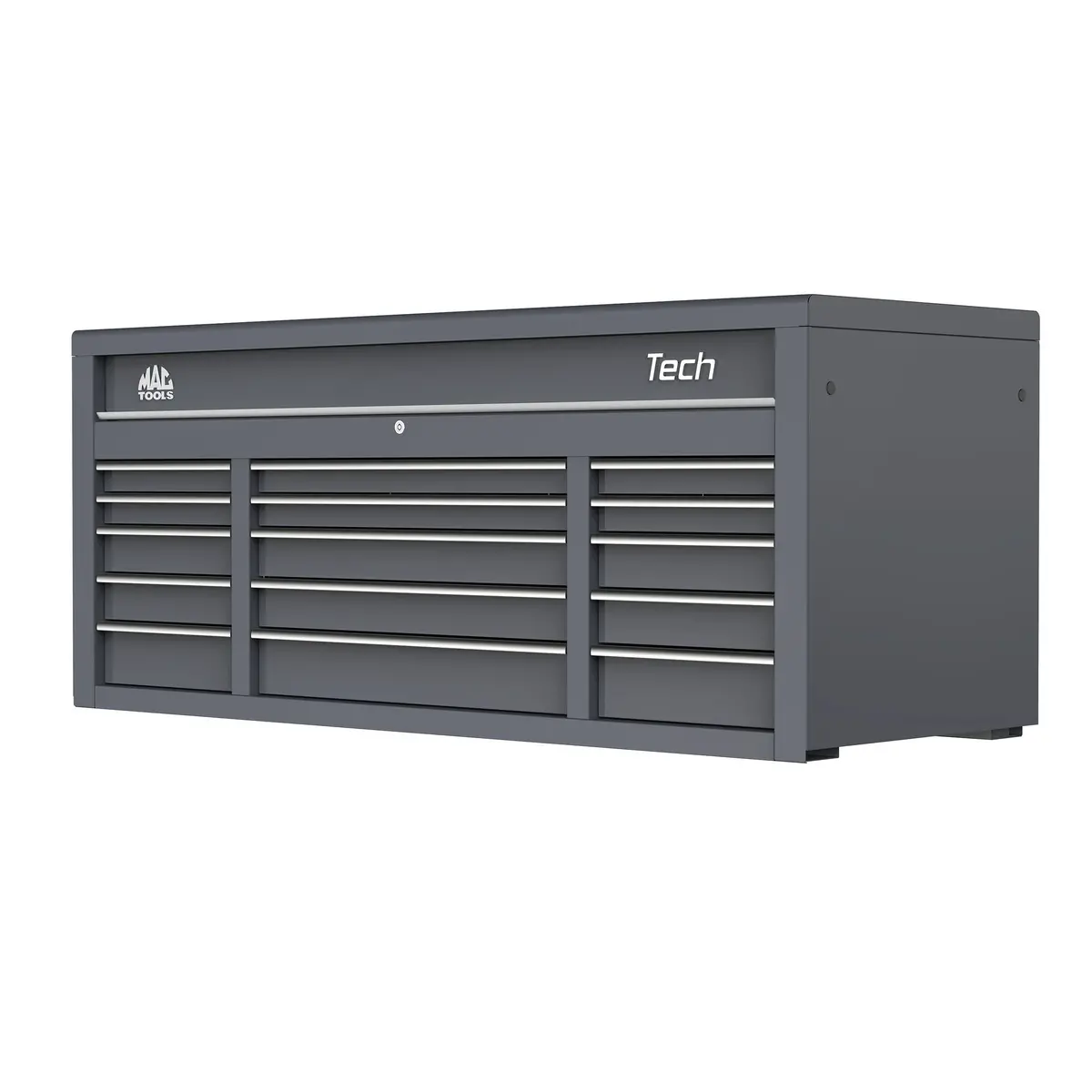 Tech™ Series 15-Drawer Top Chest - Carbon Gray 1