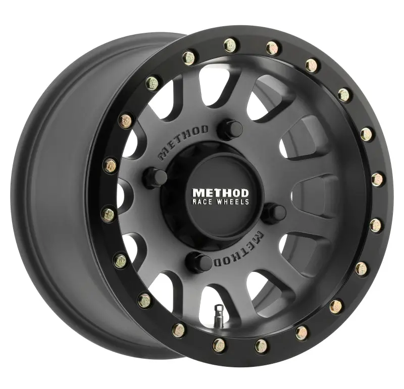 Method Mr401 Utv Beadlock Wheel – 14X7", 4X156 Bolt Pattern, 38Mm Offset, Titanium W/ Matte Black Ring 1