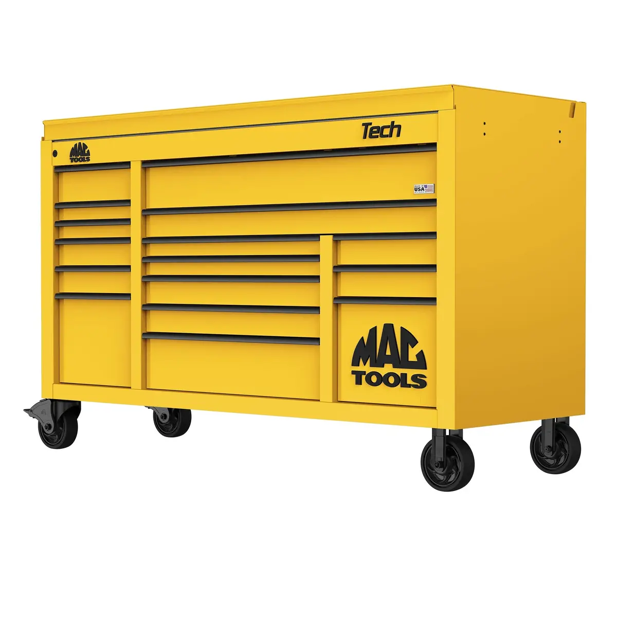 Tech™ Series 16-Drawer Drop Top Workstation - Sunburst Yellow 1