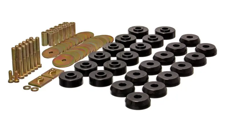 Energy Suspension Black Polyurethane Body Mount Kit For 1959–1964 Chevy Bel Air, Biscayne, Caprice, Impala & 1959–1963 El Camino 1