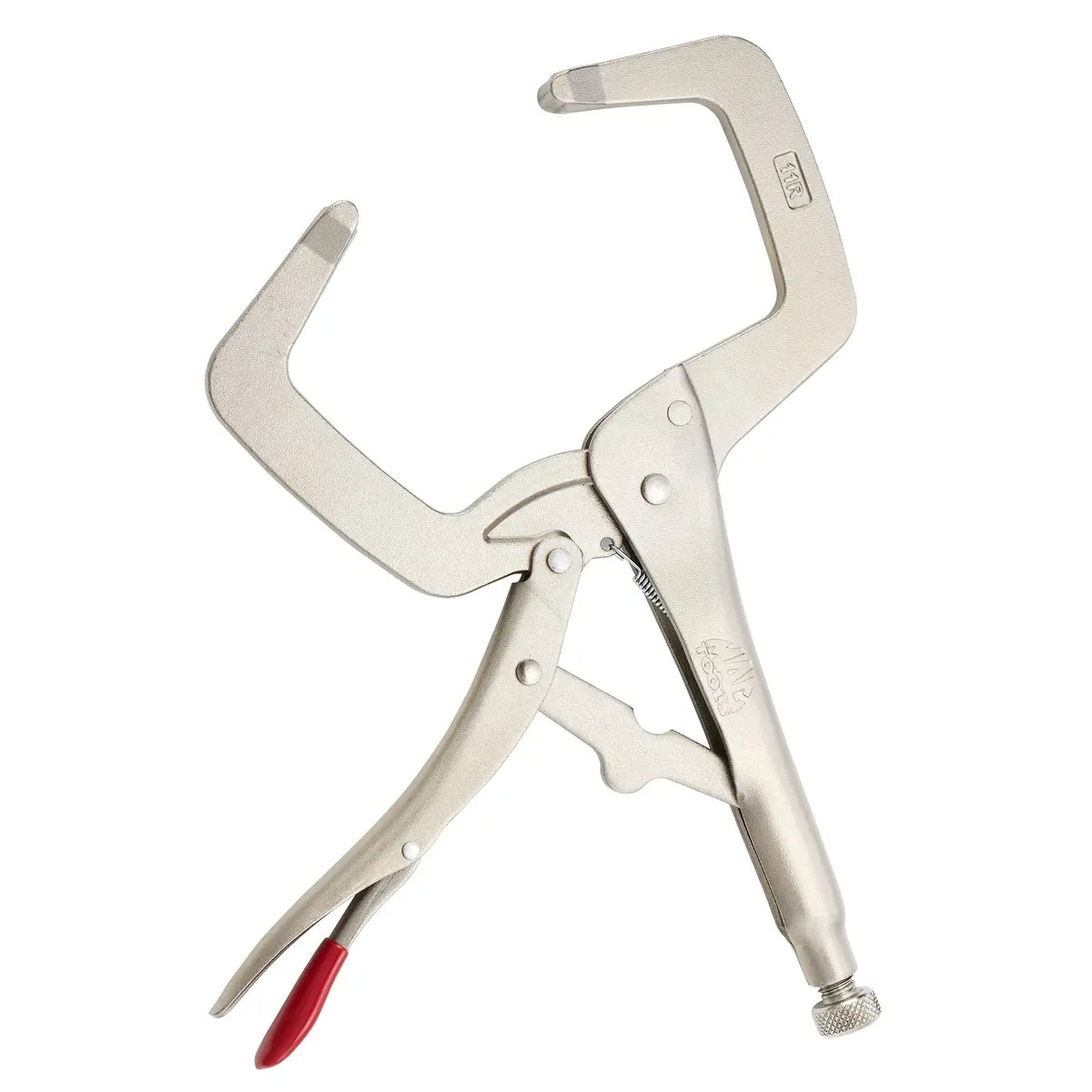 11" C-Clamp Trigger Release Locking Pliers - Red 1