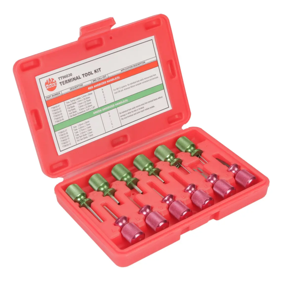 12-Pc. Knurled-Handle Terminal Tool Set 1