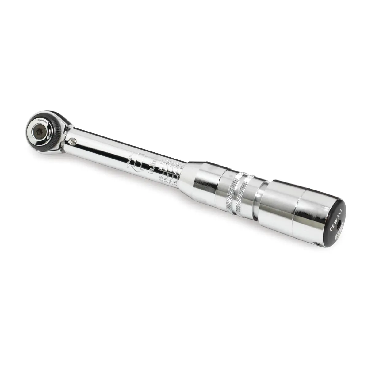 1/4" Drive Round-Head Micro-Adjustable Torque Wrench 10-50 In-Lbs. 1