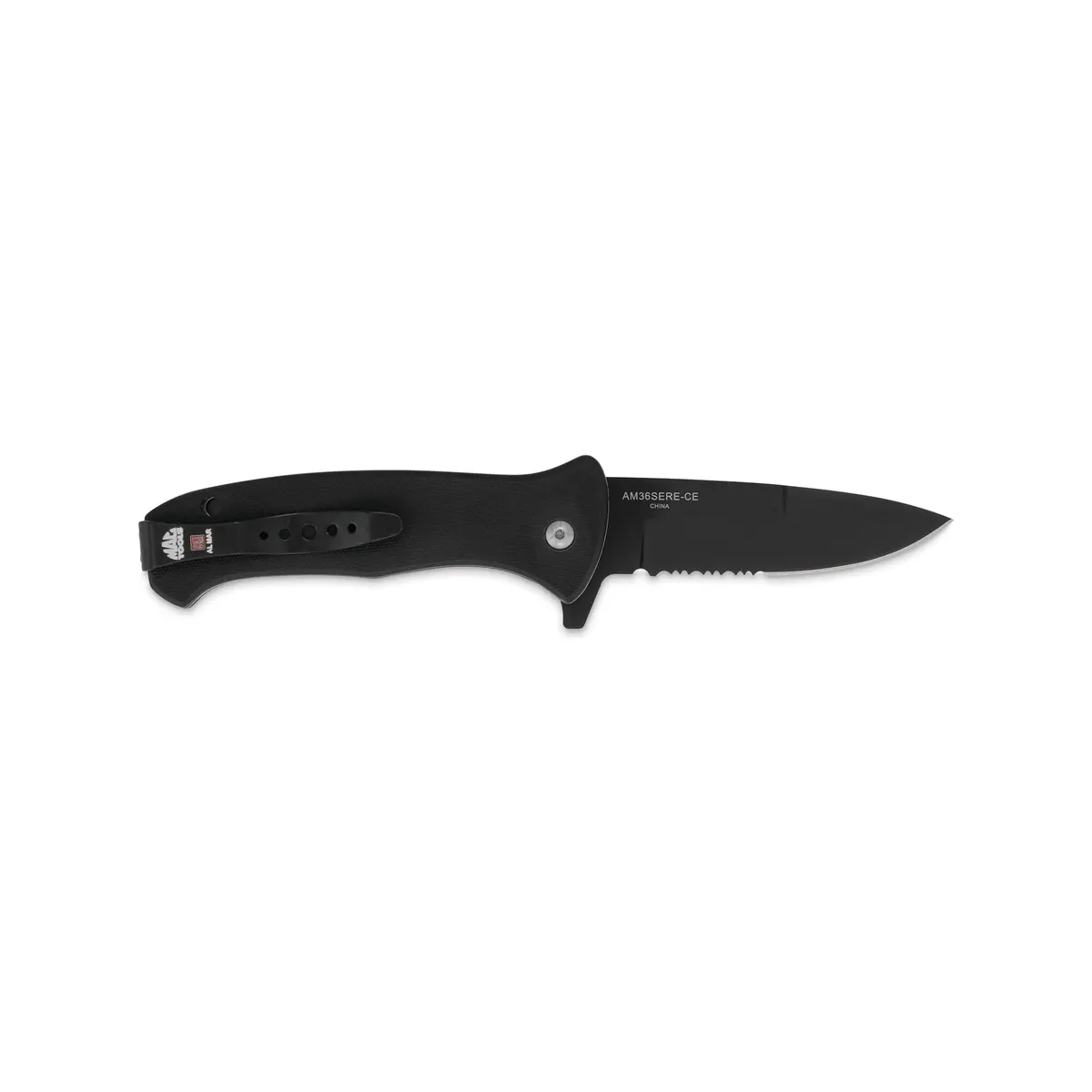 Serrated Edge Al Mar™ S.E.R.E.™ Molded Folding Knife - 3.6" 1