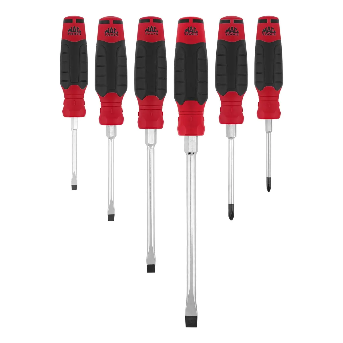 6-Pc. Mac-Grip Combination Screwdriver Set - Red 1