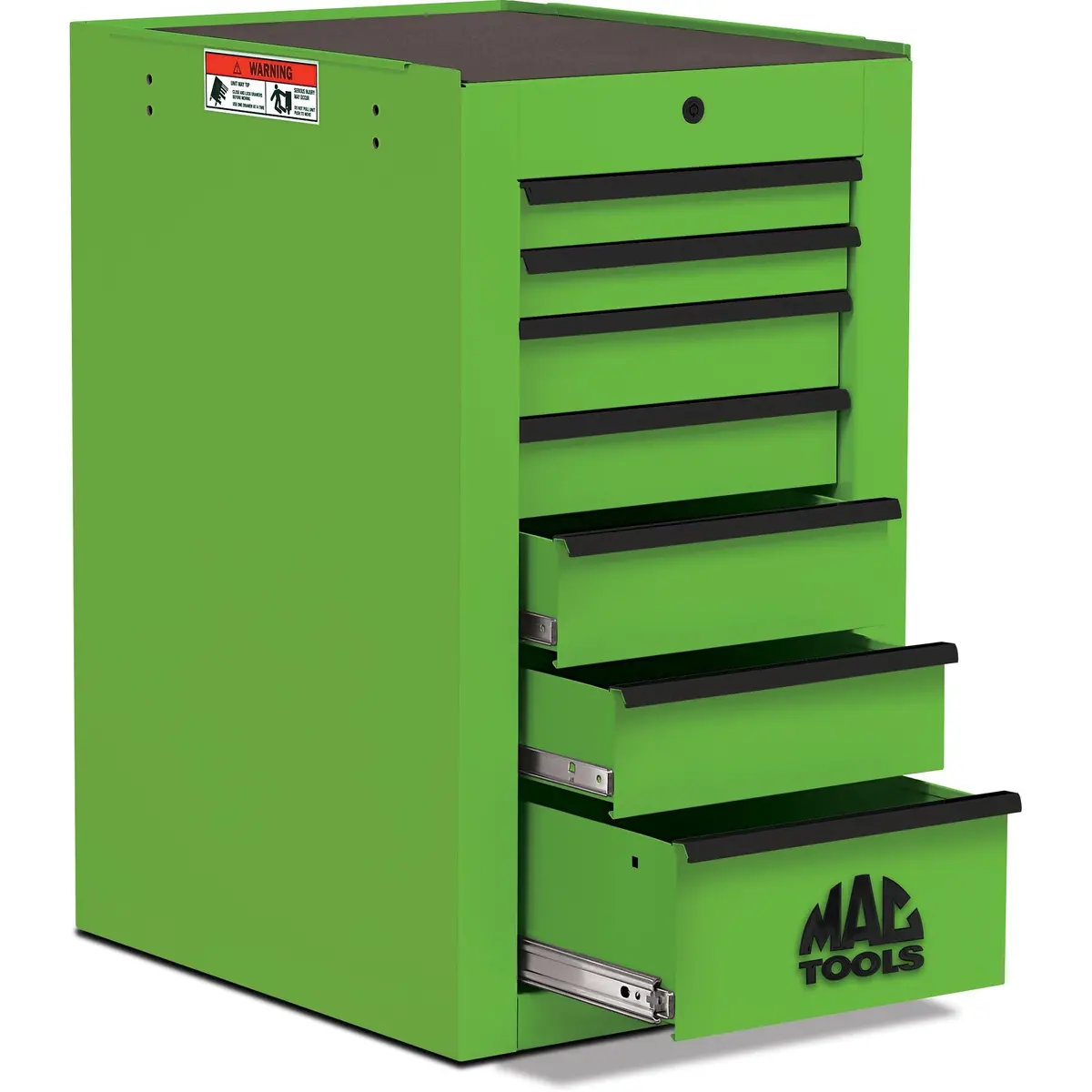 Tech™ Series 7-Drawer Side Cabinet - Lime Green 1