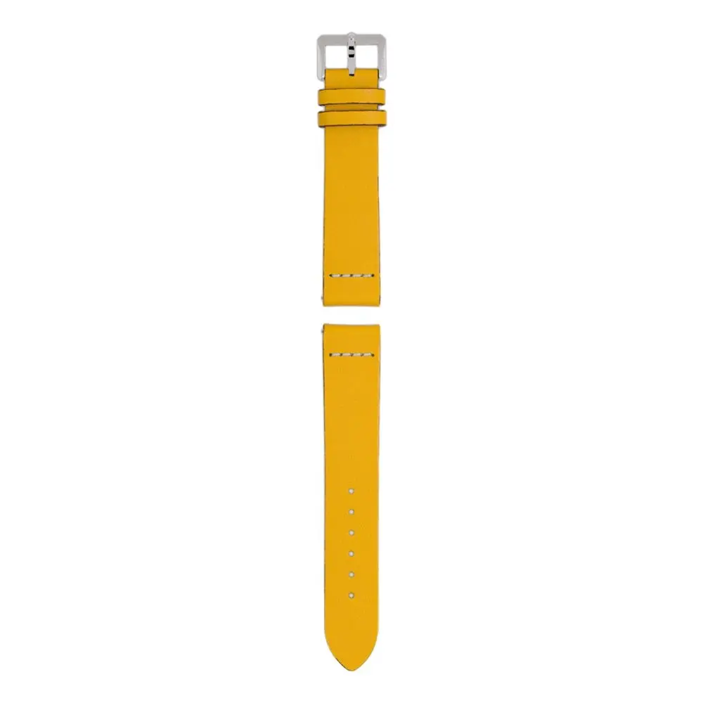 Rado Captain Cook Yellow Leather Strap For 42Mm 1