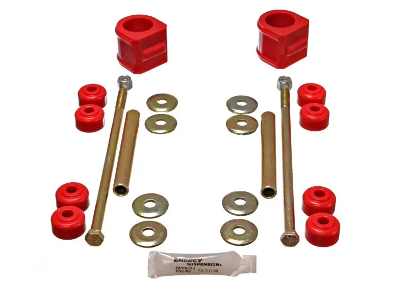 Energy Suspension Red Front Stabilizer Bar Bushings For Gm 4X Platforms 1