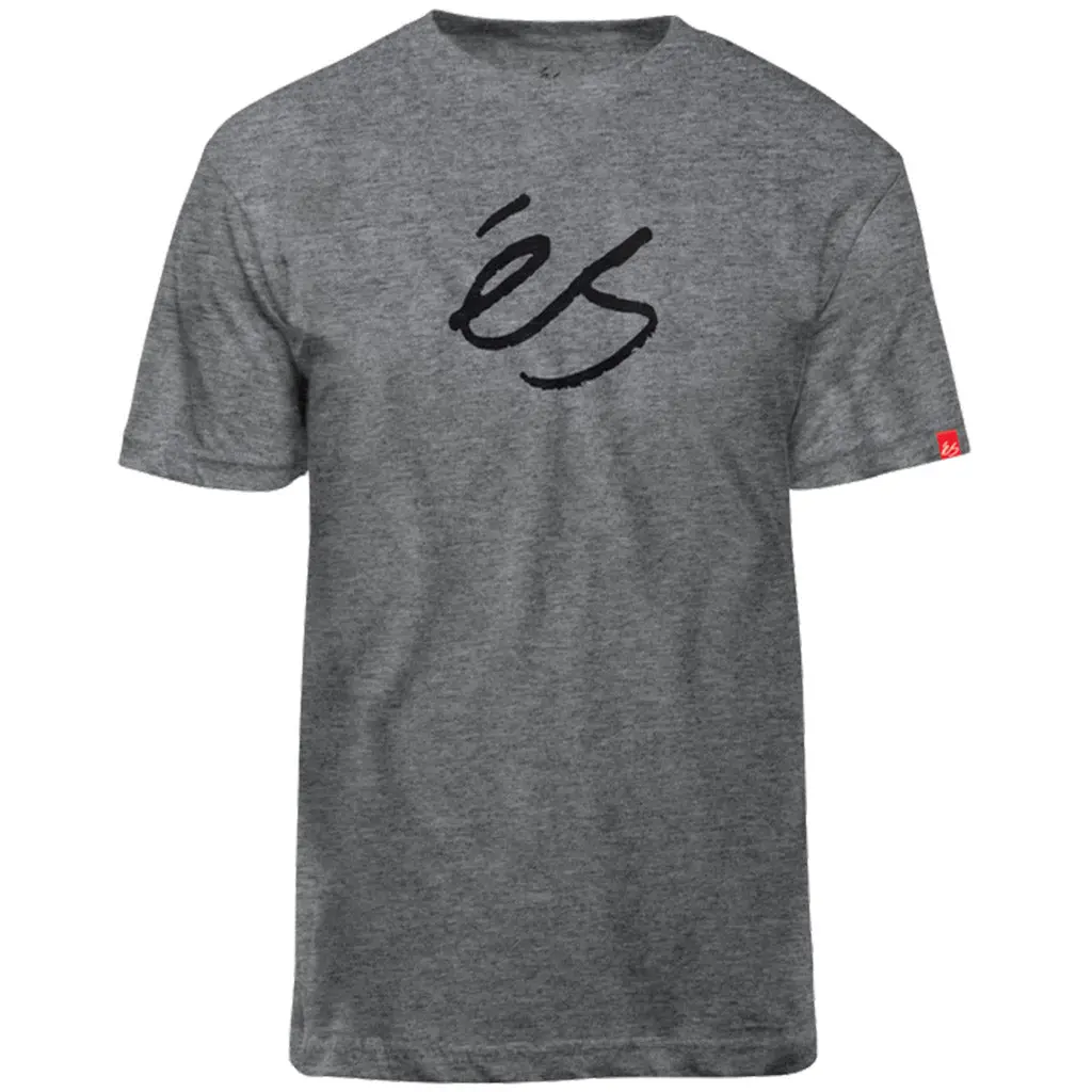 Es Mid Script Tech T-Shirt - Grey/Heather 1