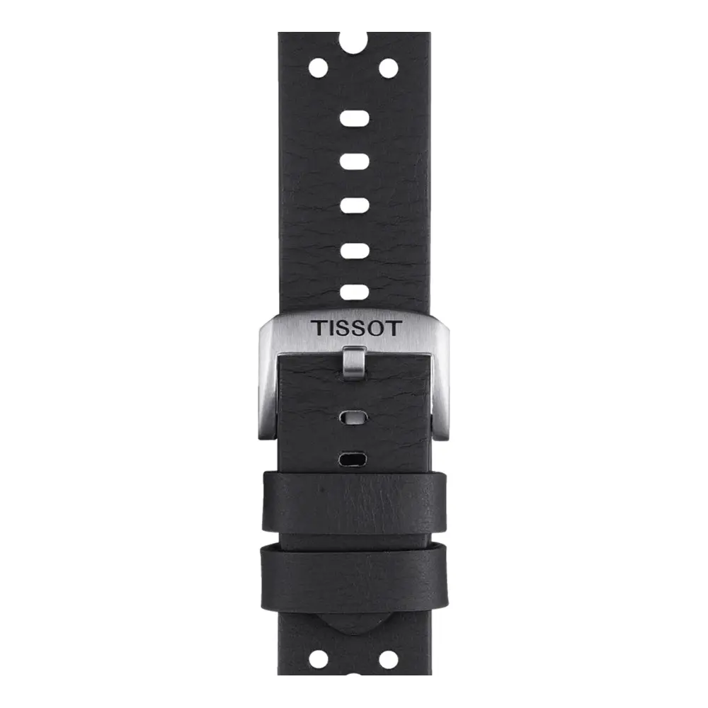 Tissot Official Embossed Black Leather Strap 22Mm 1