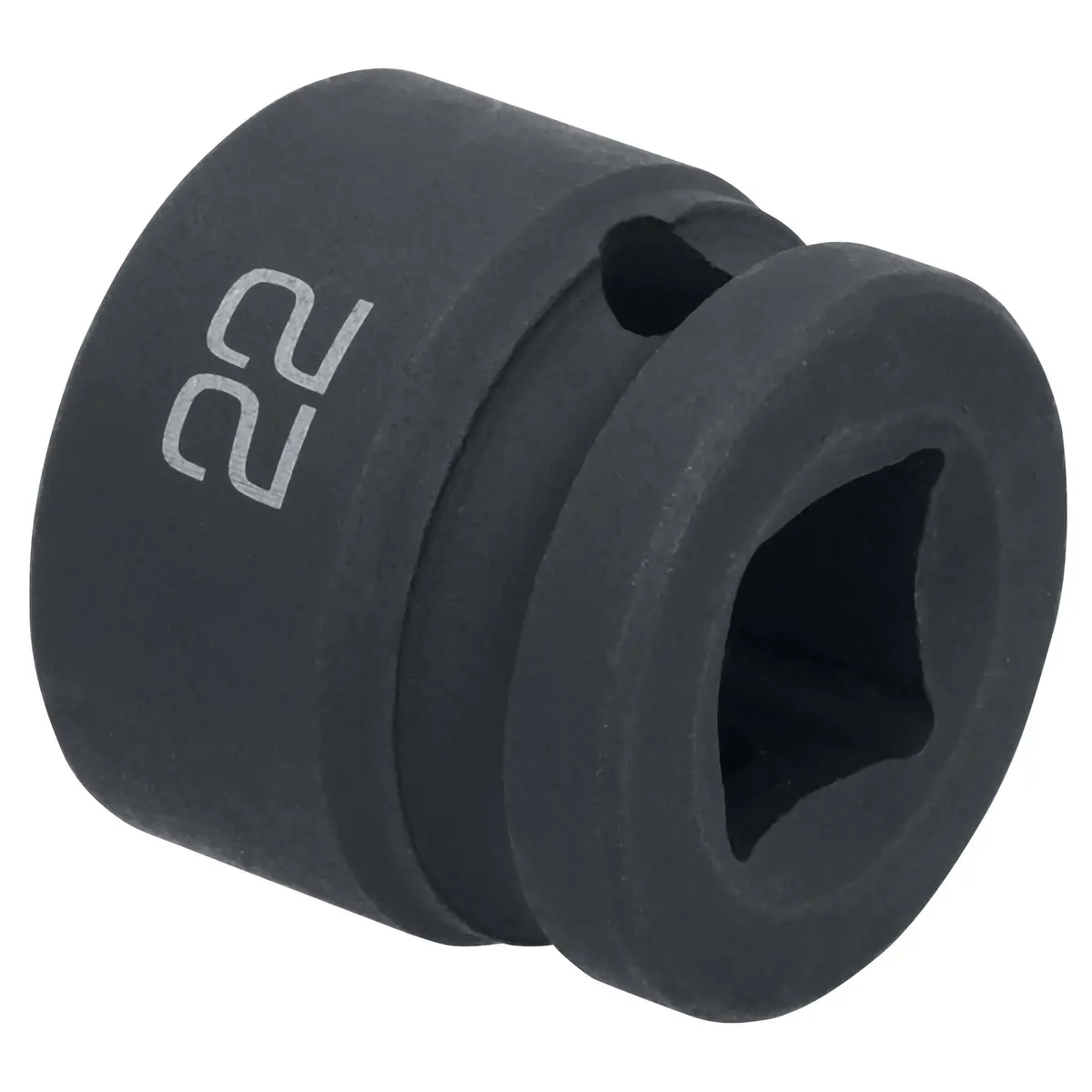 1/2" Drive 6 Pt. Stubby Impact Socket - 22Mm 1