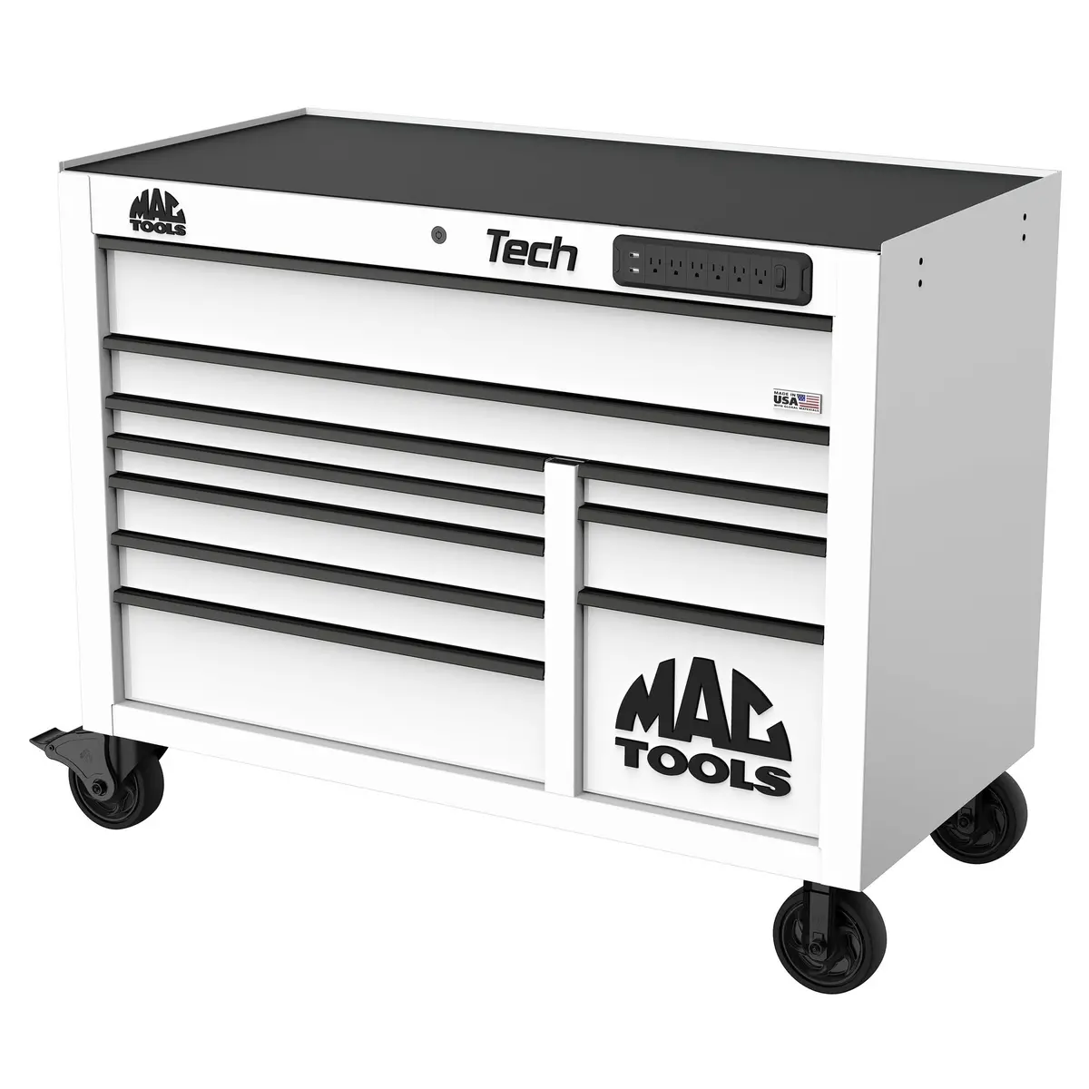 Tech™ Series 10-Drawer Workstation - Titanium White 1