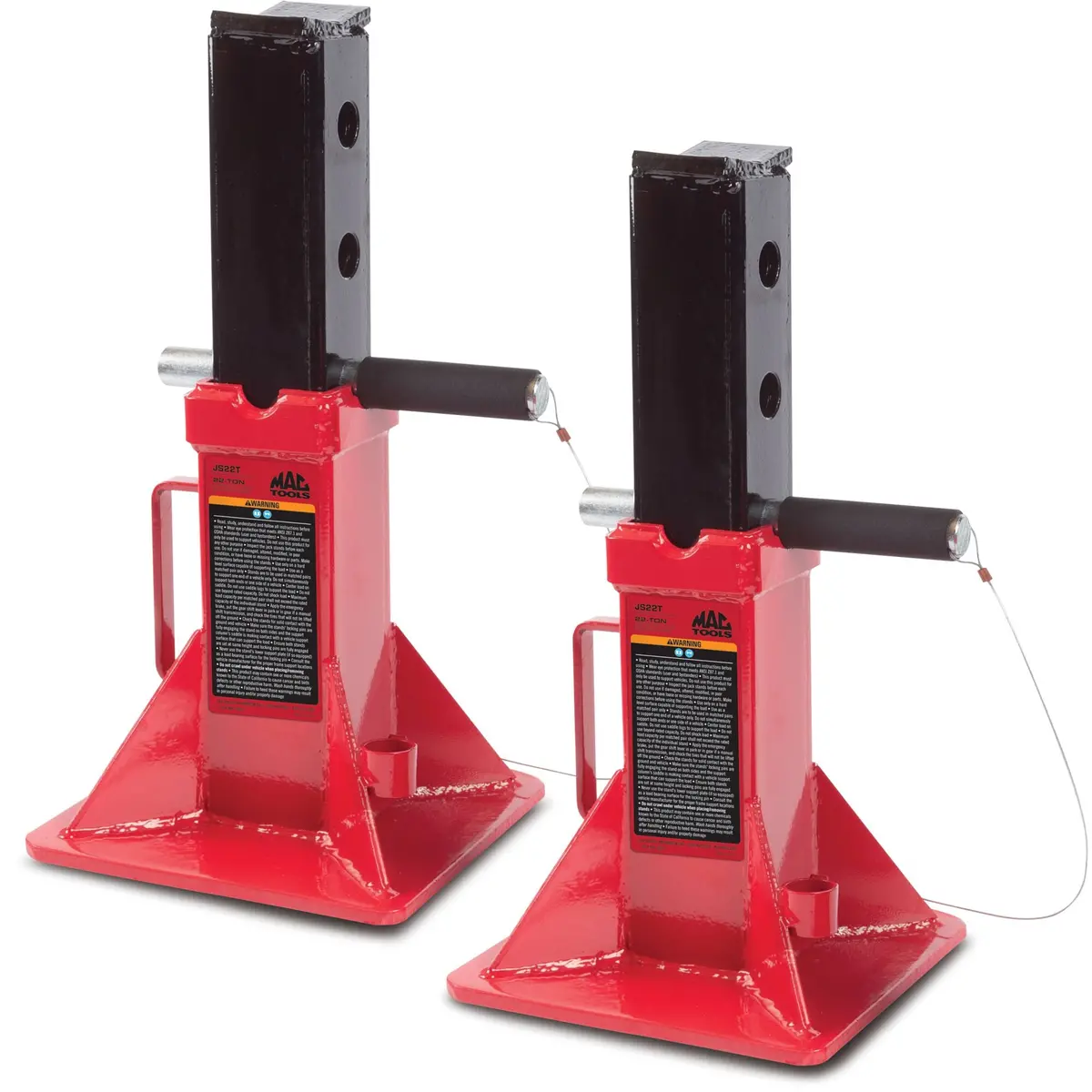 22-Ton Heavy-Duty Jack Stand Set 1