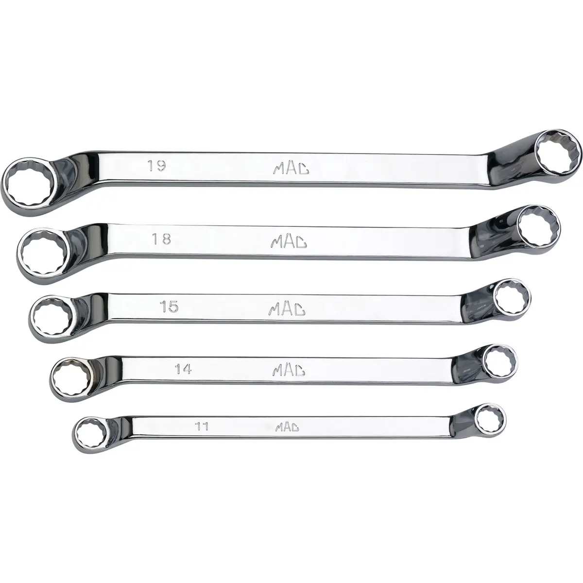 5-Pc. Metric Long Deep-Offset Double-Box Wrench Set - 12-Pt. 1