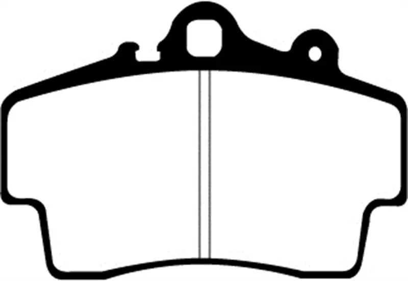 Ebc Redstuff Front Brake Pads For 1997–1999 Porsche Boxster – Compatible With Cast-Iron Rotors Only 2